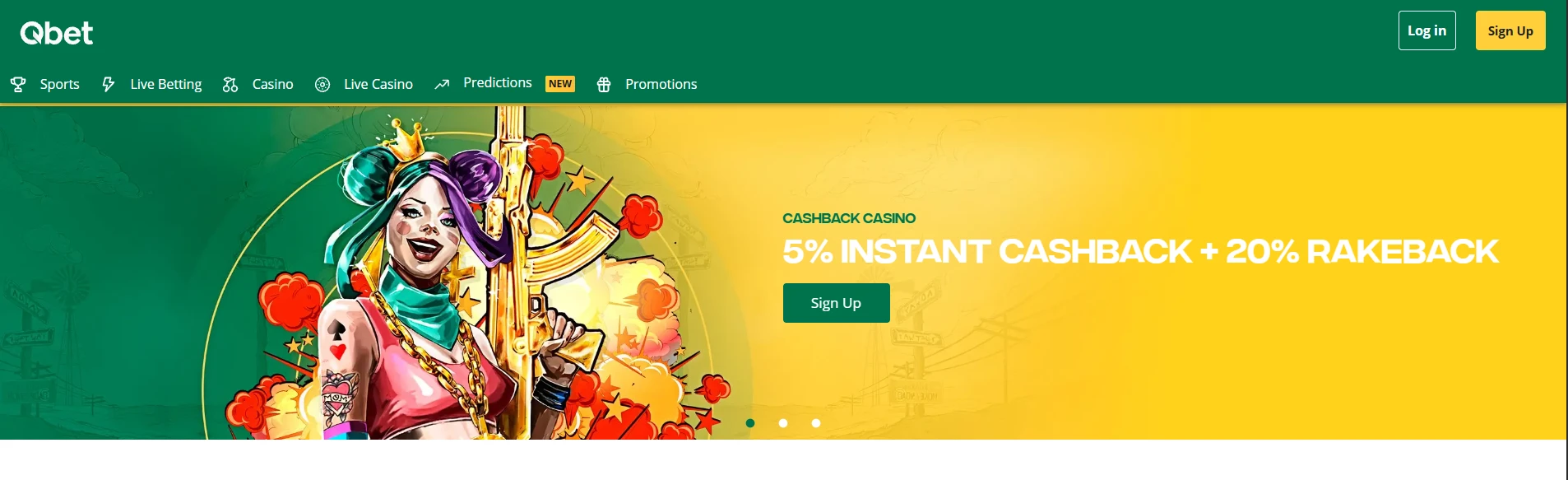 Qbet Casino Banner